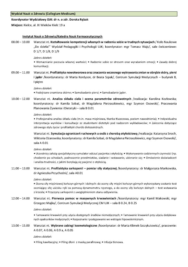 Program Dni jakości kształcenia 2025