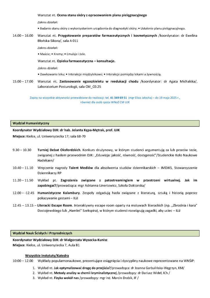 Program Dni jakości kształcenia 2025