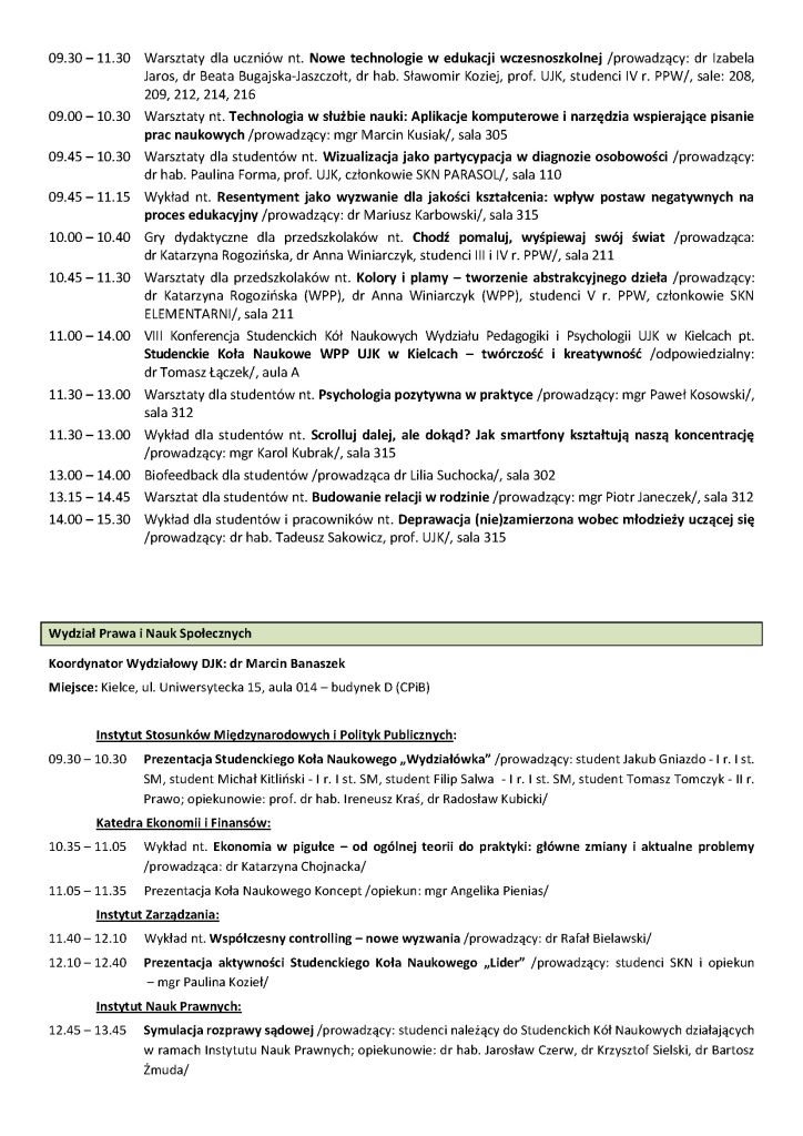 Program Dni jakości kształcenia 2025