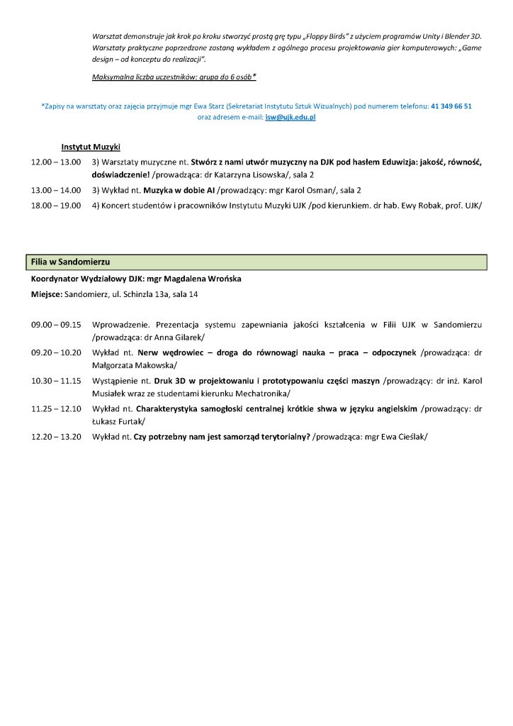 Program Dni jakości kształcenia 2025